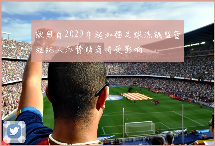 欧盟自2029年起加强足球洗钱监管经纪人和赞助商将受影响